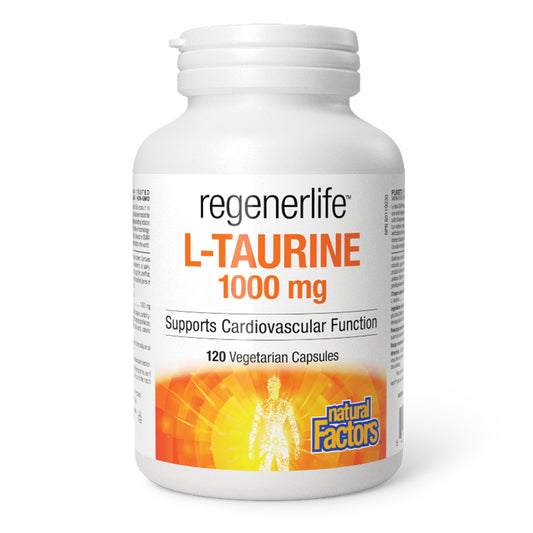 Natural Factors RegenerLife L-Taurine 1000mg 120 Veggie Caps