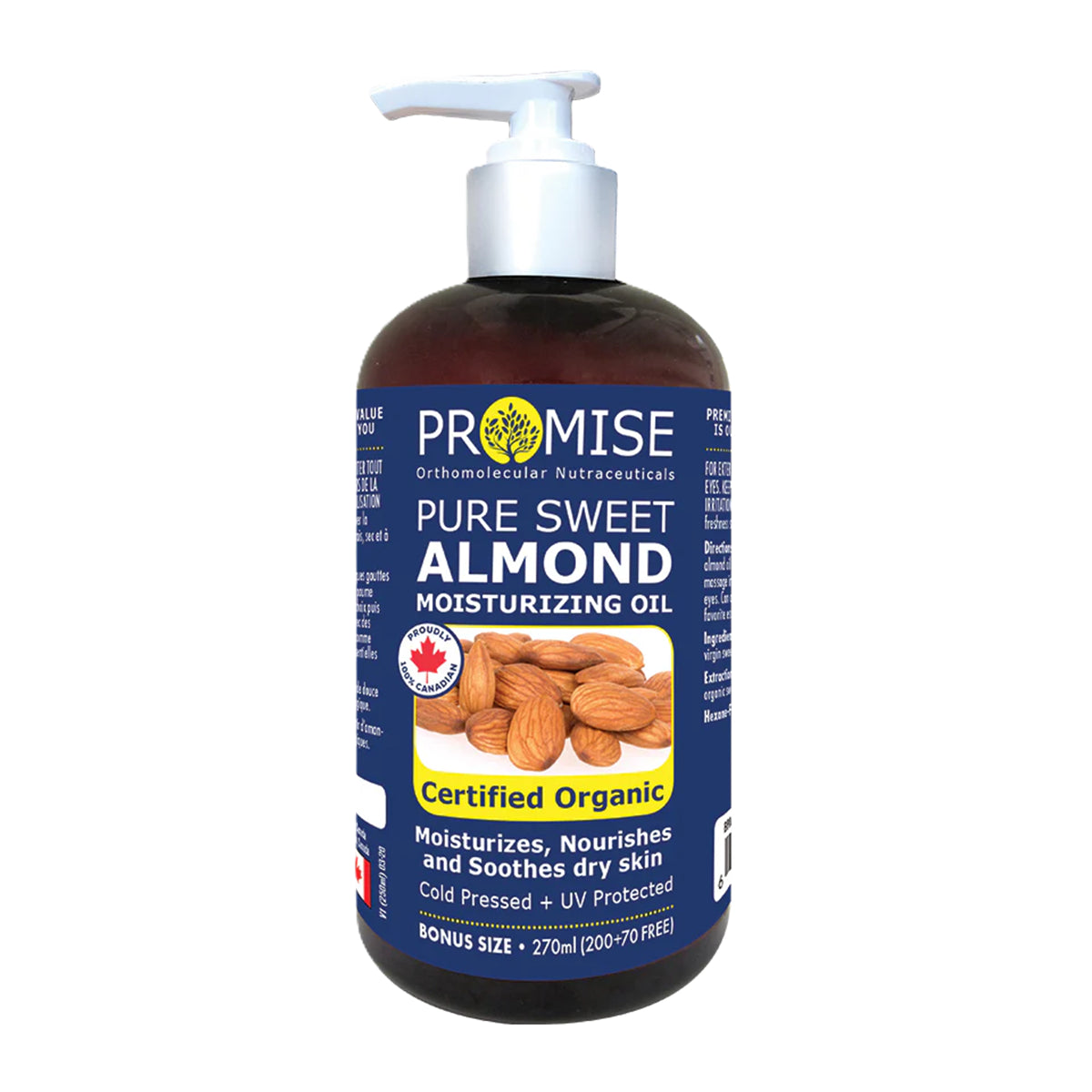 Promise Organic Almond Moisturizing Oil 270mL