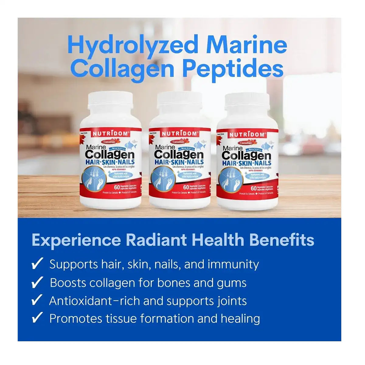 Nutridom Marine Collagen 60 Veggie Caps