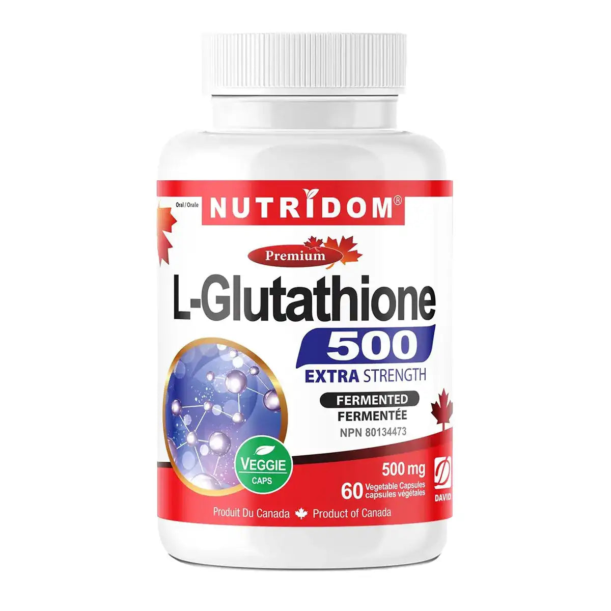Nutridom L-Glutathione 500 60 Veggie Caps
