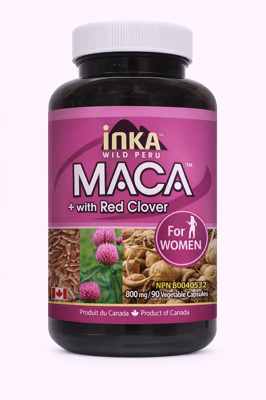 Inka Maca With Red Clover Women 90 Veggie Caps