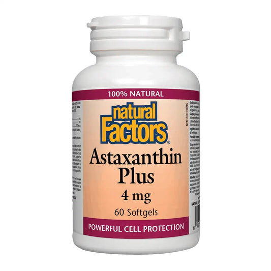 Natural Factors Astaxanthin Plus 4mg 60 Softgels