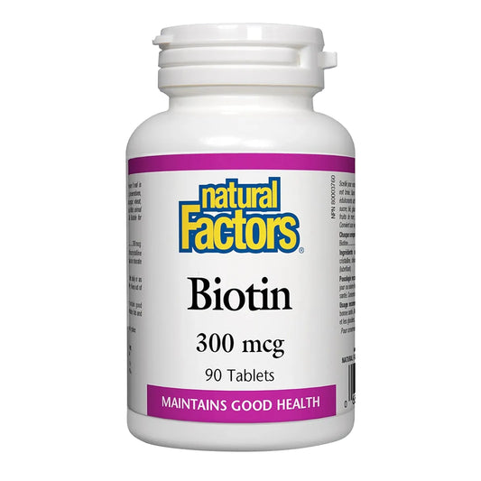 Natural Factors Biotin 300 mcg 90 Tablets