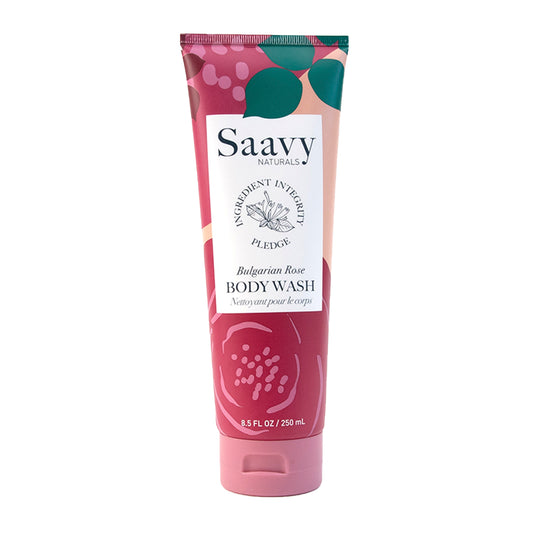 Saavy Naturals Body Wash Bulgarian Rose 250mL