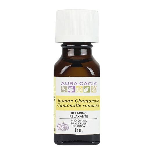 Aura Cacia Roman Chamomile In Jojoba Oil 15mL