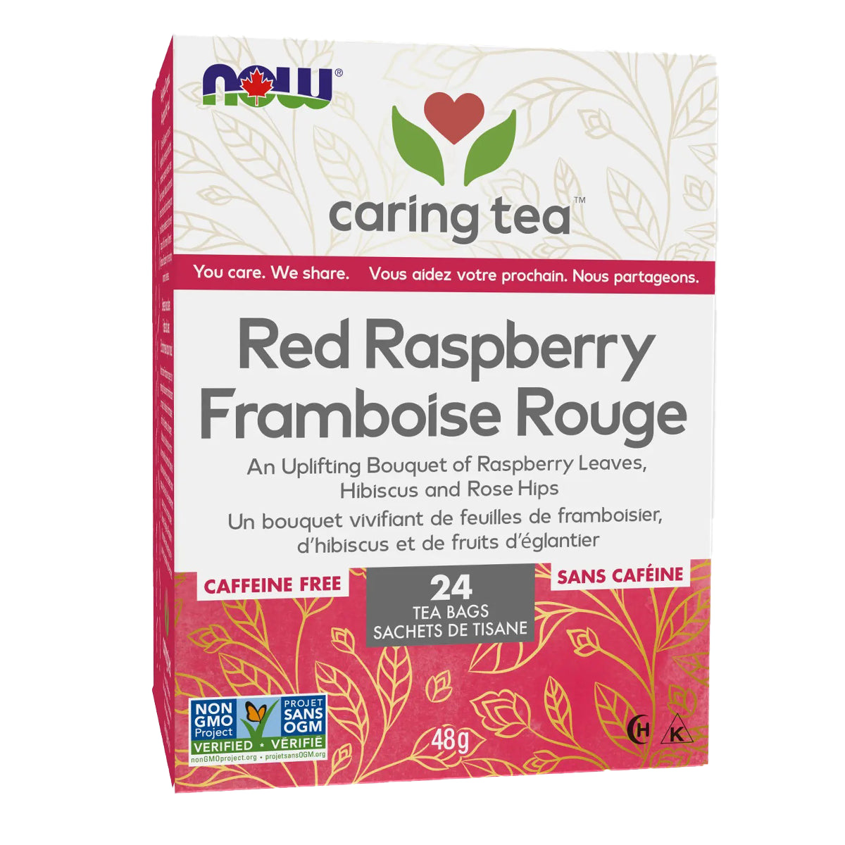 NOW Red Raspberry Tea 24 Bags