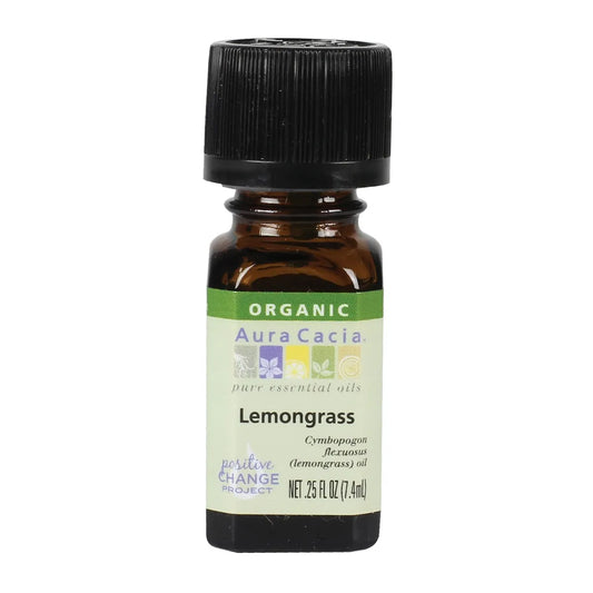 Aura Cacia Organic Lemongrass Oil 7.4mL