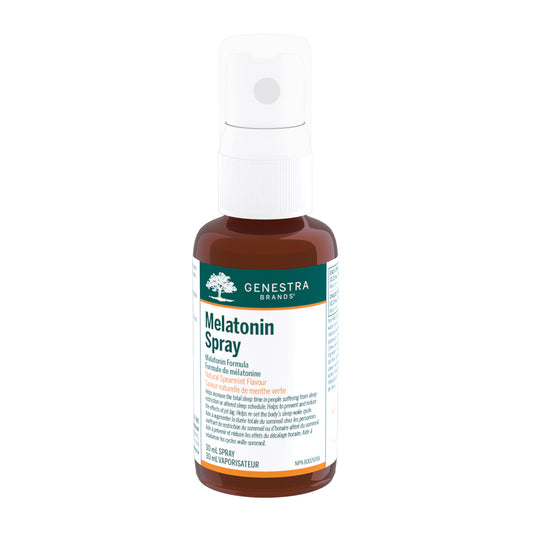 Genestra Melatonin Spray 30mL - Vegan, Gluten Free, Helps with Stress Support, Sleep Support, Mood Support, Nervous Tension and Energy Support