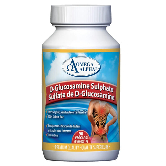 Omega Alpha D-Glucosamine Sulphate 90 Veggie Caps