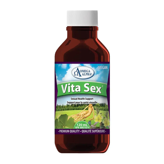 Omega Alpha Vita Sex Liquid 120mL - Vegan and Gluten Free