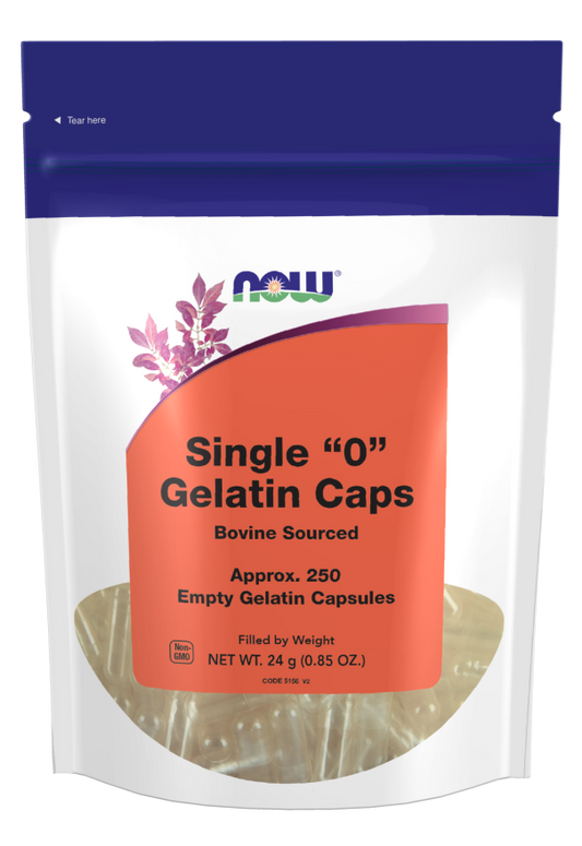 Now Single 0 Gelatin 250 Caps