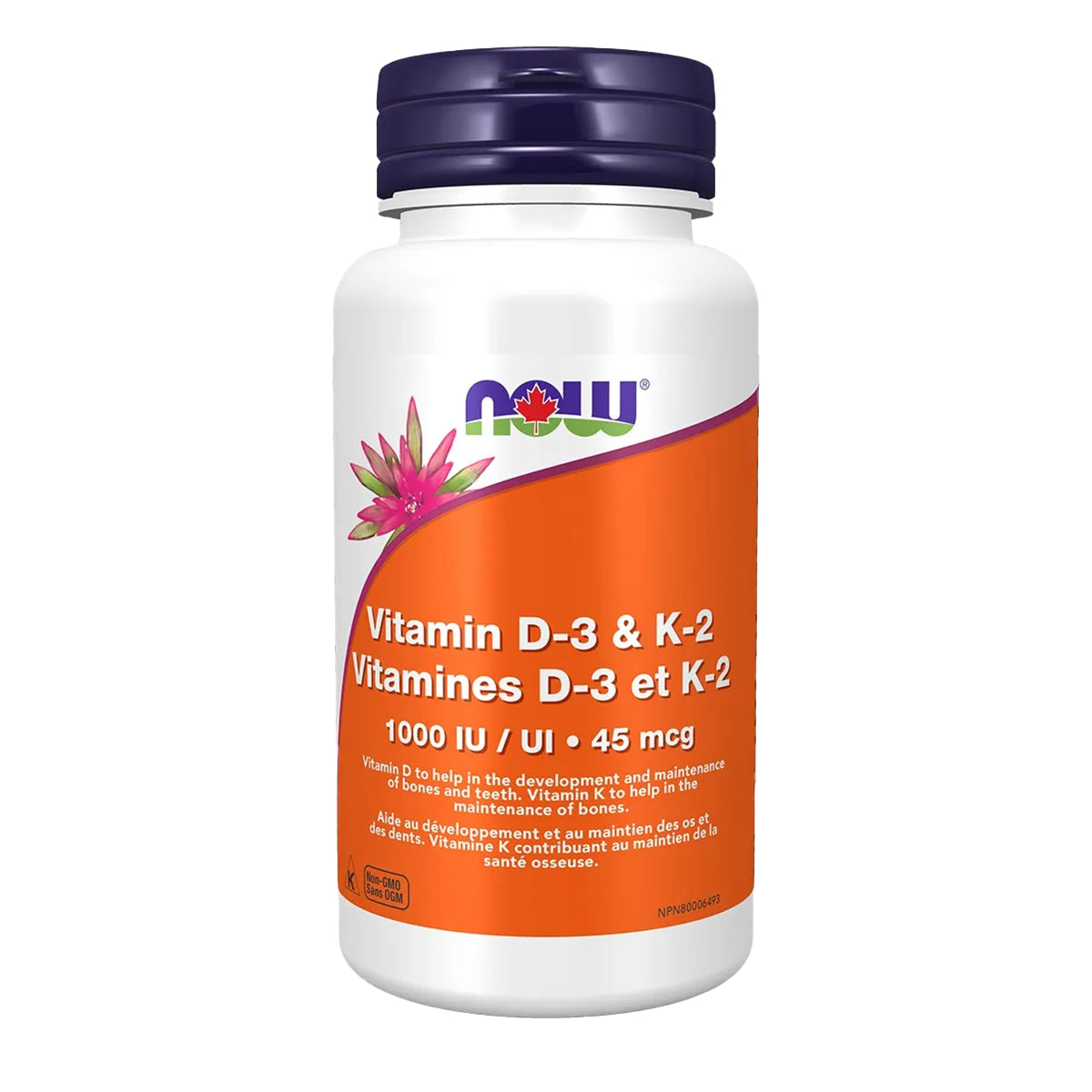 Now Vit D3 K2 1000 IU 120 Cap