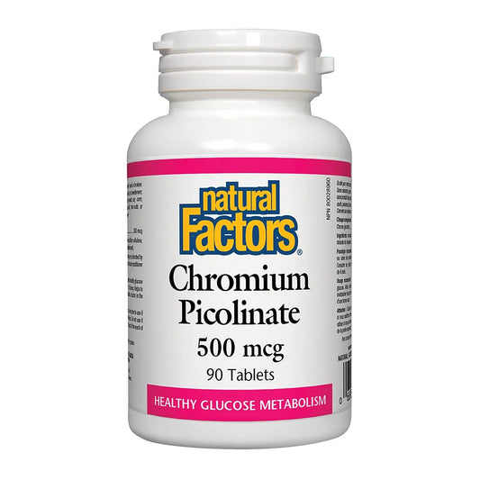 Natural Factors Chromium Picolinate 500mcg 90 Tablets