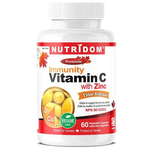 N240 Nutridom Vitamin C with Zinc 60 Vcaps