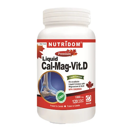 Nutridom Cal-Mag with Vitamin D (120 Softgels)