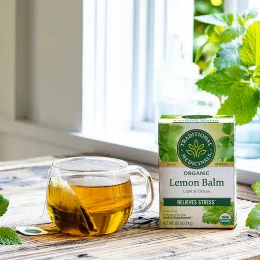 ORG TRAD TRD00752 Org Lemon Balm Tea 16bg
