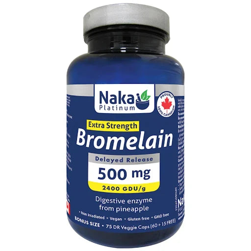 Naka P Bromelain Dr 500mg 75vcap