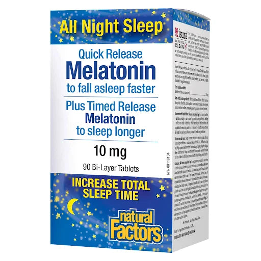 Natural Factors Melatonin Quick Release Plus Timed Release 10 mg
