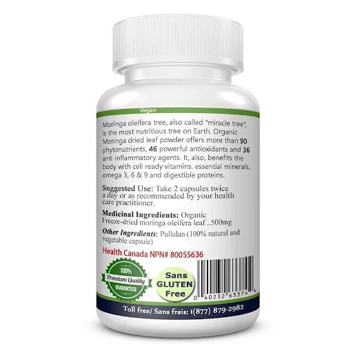 NIA-ORGANIC MORINGA 120 CAPSULES