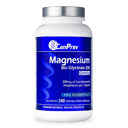 CanPrev Magnesium Bis-Glycinate 200 Gentle 240 Veggie Caps