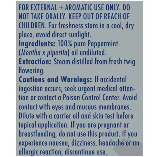 Naka P Peppermint Essential Oil 50ml