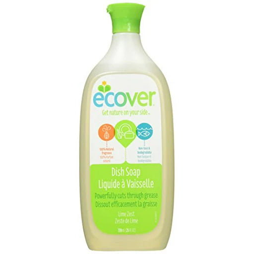 Ecover Dish Soap Lime Zest 739 Ml (25 Fl Oz)
