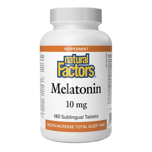 Natural Factors Melatonin 10 mg, Peppermint