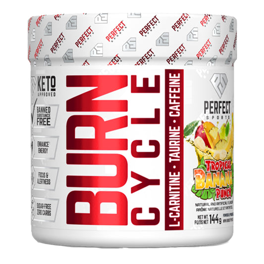 Perfect Sports Burn Cycle Tropical Banana Punch 36 Servings