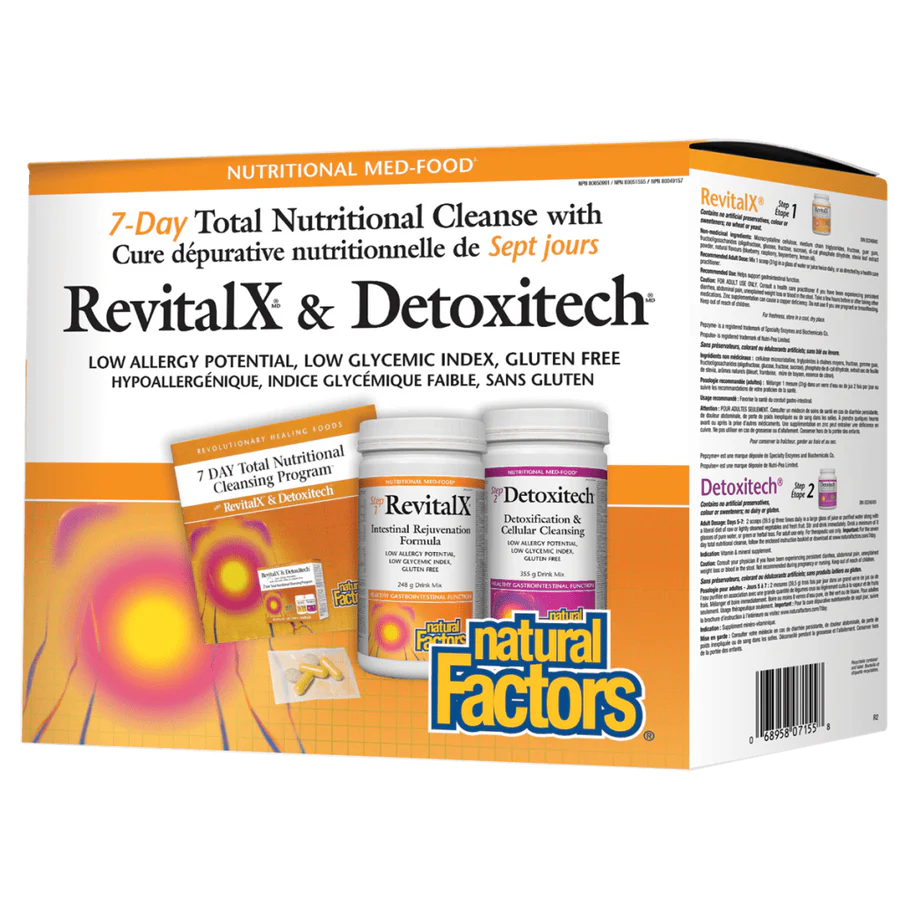 RevitalX & Detoxitech Seven Day Total Nutritional Cleansing Program