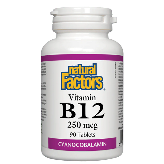 Natural Factors Vitamin B12 250mcg 90 Tabs